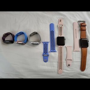 5 Apple Watches 4 Series 1's & 1 Series 2
